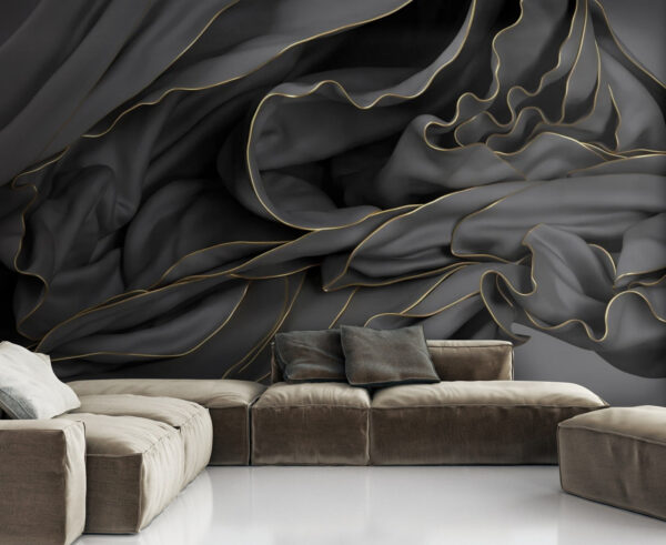 Textured fabric with elegant curves. Textured fabric with elegant curves.