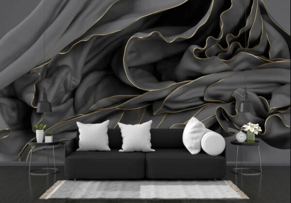 Textured fabric with elegant curves. Textured fabric with elegant curves.