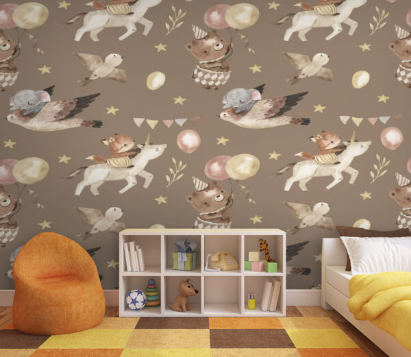 Pattern of animals and balloons u72098pir3 600x521 - Pattern of animals and balloons - tegory