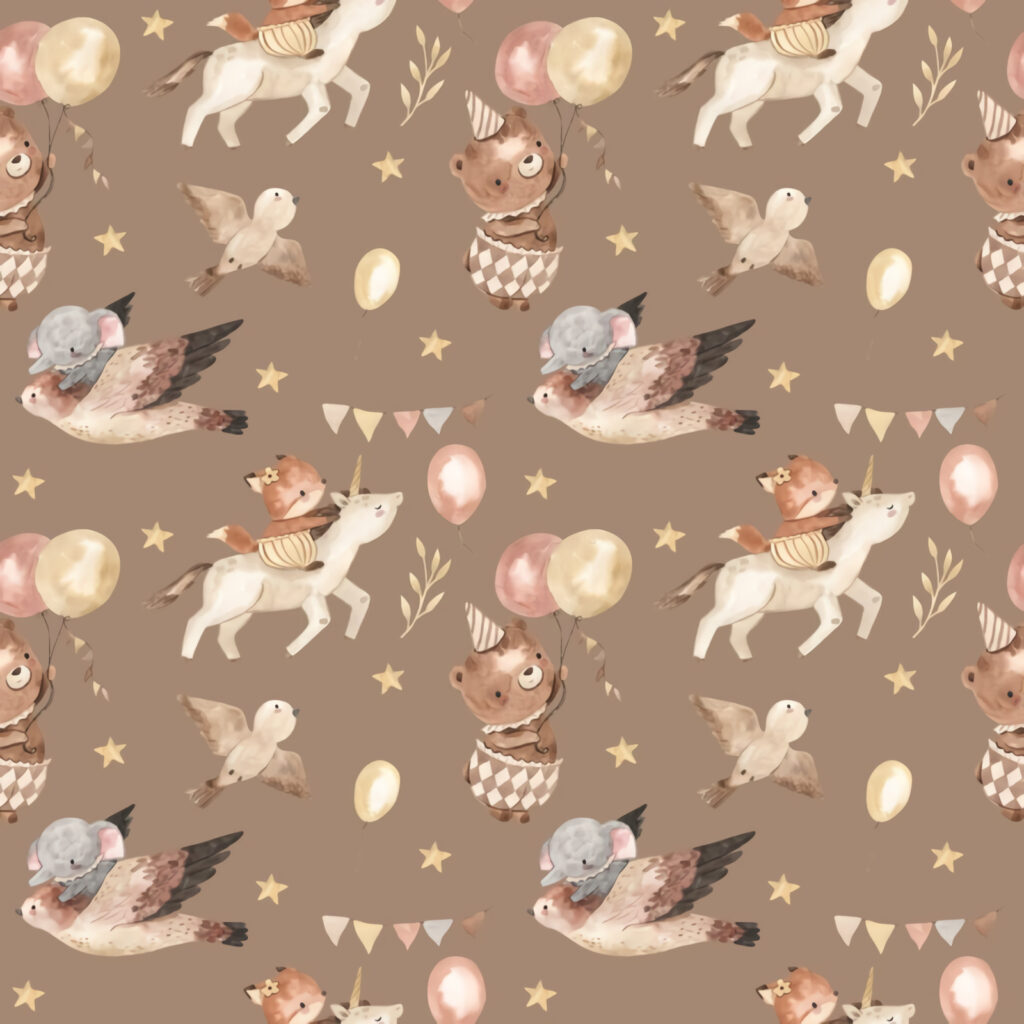 Pattern of animals and balloons u72098p 1024x1024 - Pattern of animals and balloons - tegory