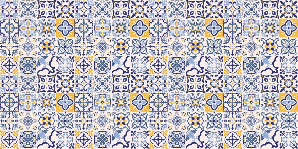 Pattern of blue and yellow tiles u71918p 1024x512 - Pattern of blue and yellow tiles - tegory