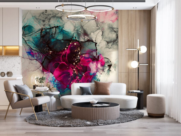 Colorful abstract fluid art composition. Colorful abstract fluid art composition.