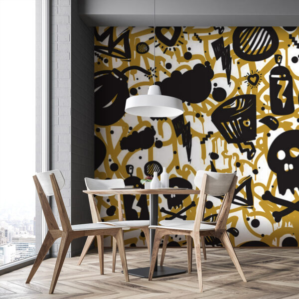 Pattern of graffiti and objects u71803piq1 600x600 - Pattern of graffiti and objects - tegory