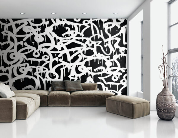 Black and white graffiti u71789pig3 600x467 - Black and white graffiti - tegory