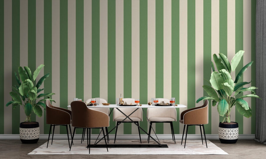 Green and beige striped background