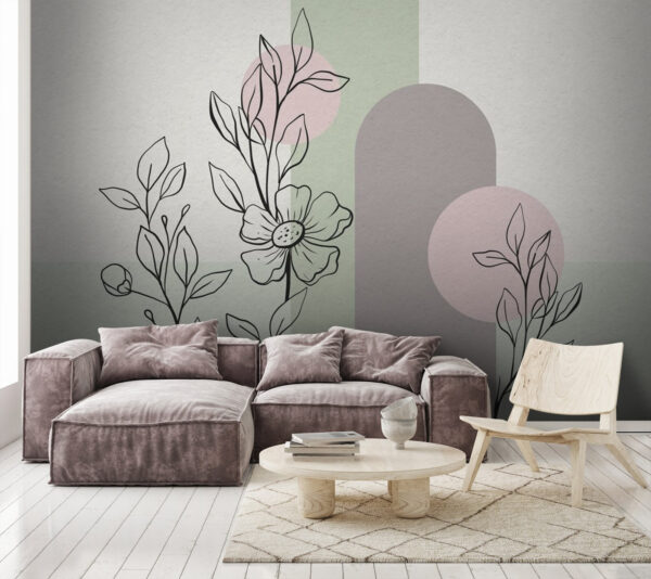 Drawing of a flower and leaves u71637pig1m 600x534 - Drawing of a flower and leaves - tegory