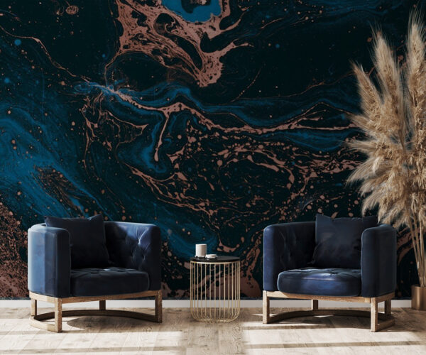 Swirling Midnight and Copper Rivers Swirling Midnight and Copper Rivers
