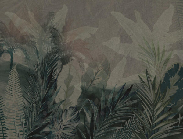 Group of leaves on a grey background u71423p 600x457 - Group of leaves on a grey background - tegory