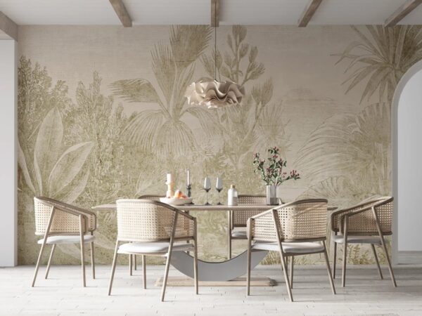 Wall murals Drawing of plants and plants Wall murals Drawing of plants and plants