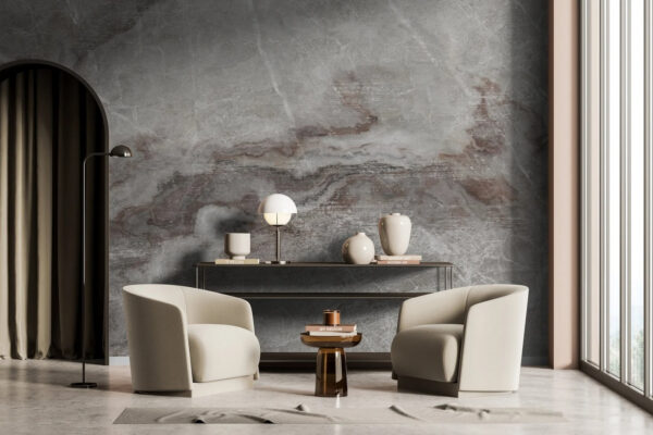 Elegant marble texture with soft veining Wall murals Elegant marble texture with soft veining