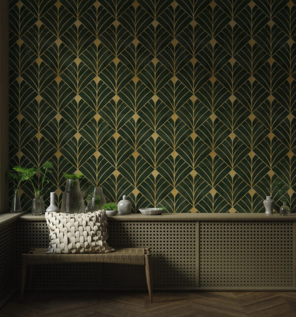 Green and yellow pattern Green and yellow pattern
