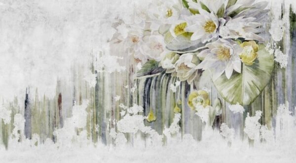 Painting of flowers on a white background u71322p 600x331 - Painting of flowers on a white background - tegory