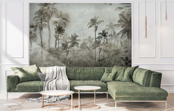 Group of palm trees in a foggy forest u71259pig1 600x382 - Group of palm trees in a foggy forest - tegory