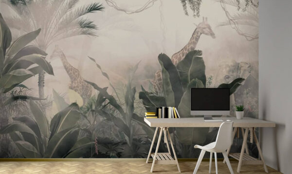 Giraffes in a forest with trees and plants u71250pib1 600x358 - Giraffes in a forest with trees and plants - tegory
