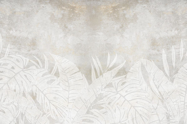 White background with leaves White background with leaves