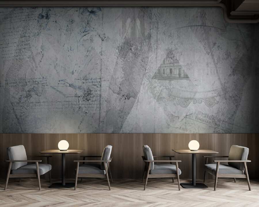 u68154piz137 900x720 - Grey and white wallpaper with drawings - tegory