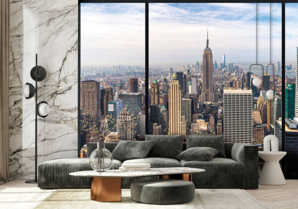 City with tall buildings City with tall buildings