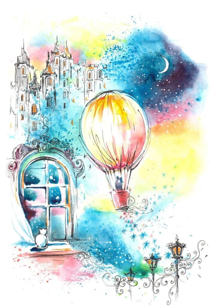 Hot air balloon in the sky u67978p 746x1024 - Hot air balloon in the sky - tegory