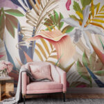 Wall murals Vibrant tropical foliage in harmony