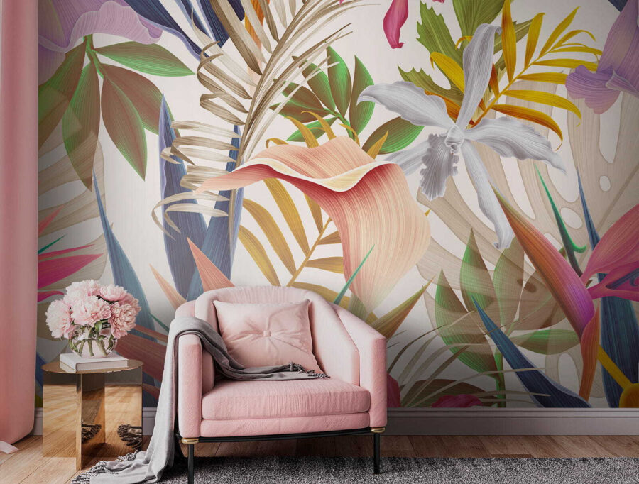 Vibrant tropical foliage in harmony. Vibrant tropical foliage in harmony.