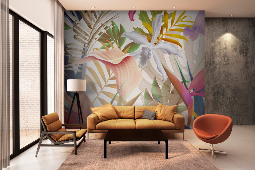 Vibrant tropical foliage in harmony Vibrant tropical foliage in harmony