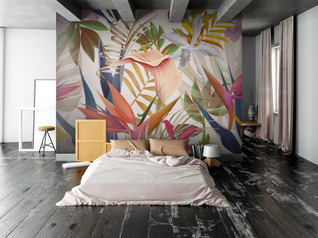 Vibrant tropical foliage in harmony Vibrant tropical foliage in harmony