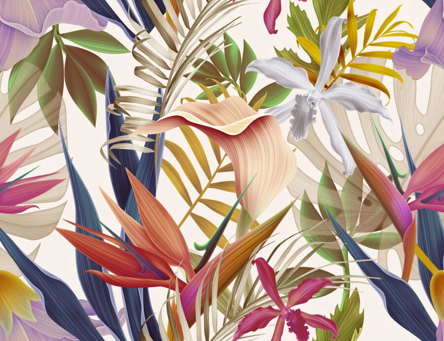 Vibrant tropical foliage in harmony. Vibrant tropical foliage in harmony.