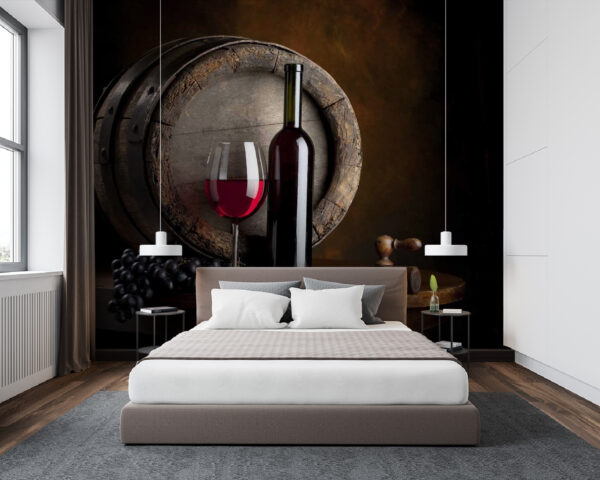 Wine bottle and glass on a table u65206pib94m 600x480 - Wine bottle and glass on a table - tegory