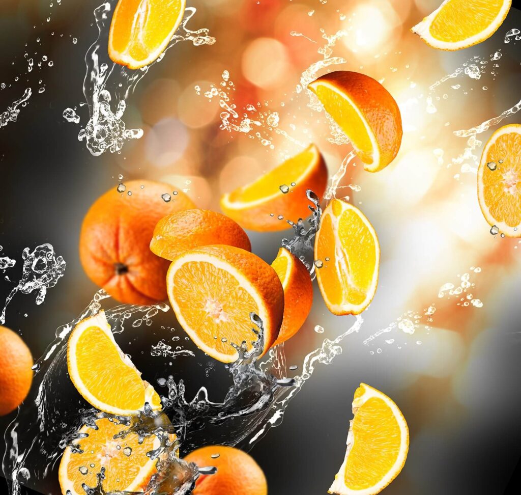 Oranges falling into water with water splashing u64881p 1024x972 - Oranges falling into water with water splashing - tegory