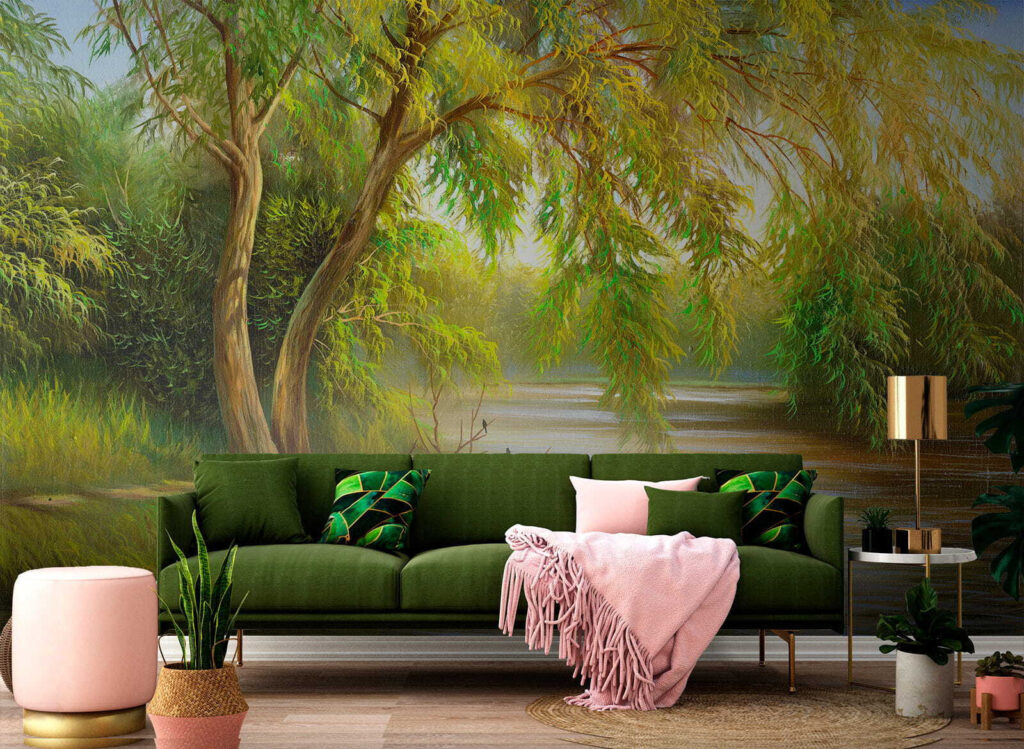River with trees and grass u62865pig2 1024x749 - River with trees and grass