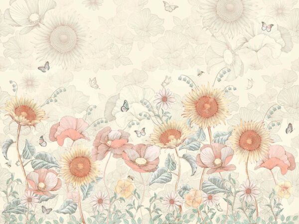 Wallpaper with flowers and butterflies u62418p 600x450 - Wallpaper with flowers and butterflies - tegory