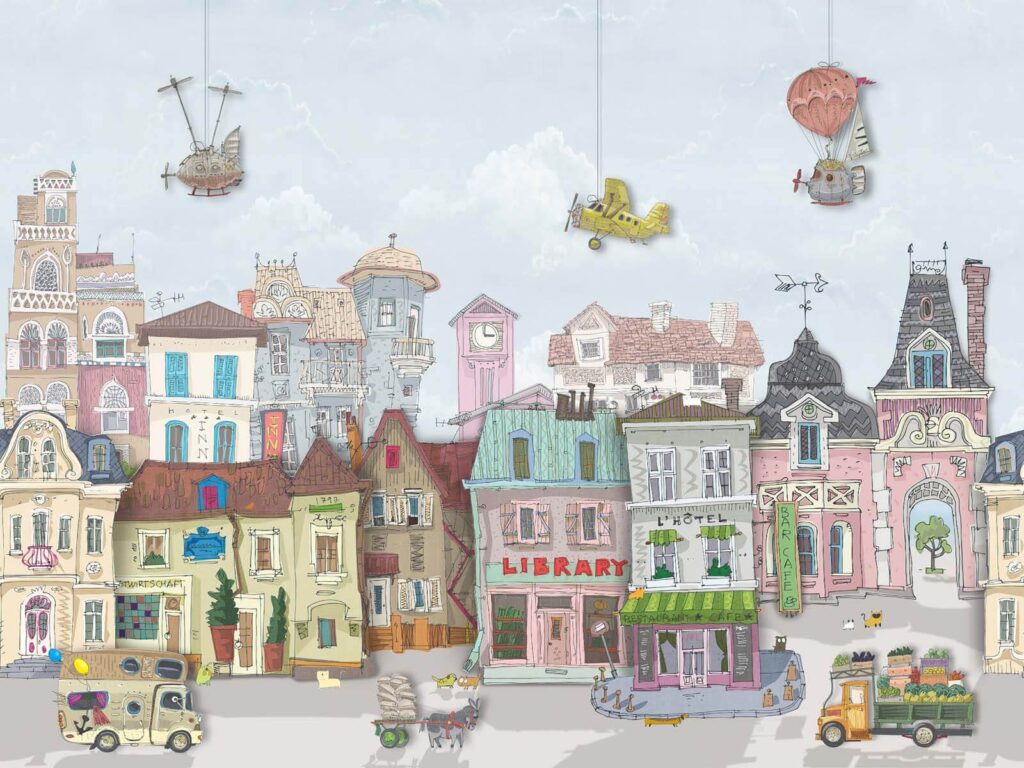 Group of buildings with cars and airplanes u62113p 1024x768 - Group of buildings with cars and airplanes - tegory