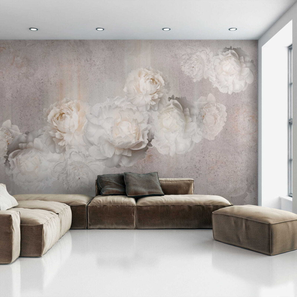 Group of white flowers Group of white flowers