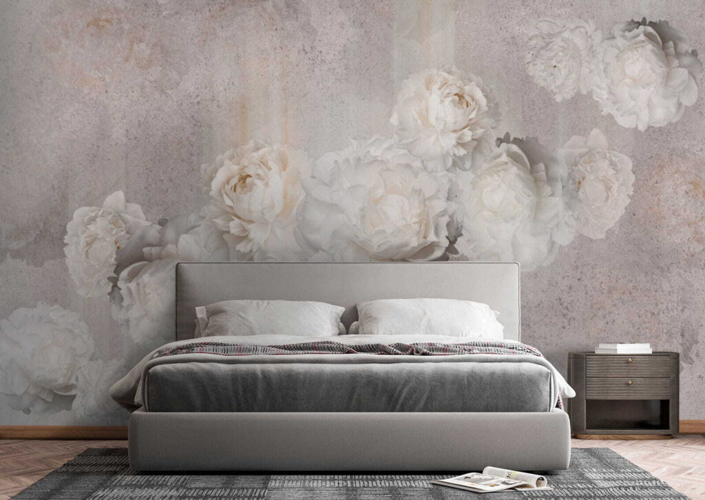 Group of white flowers Group of white flowers