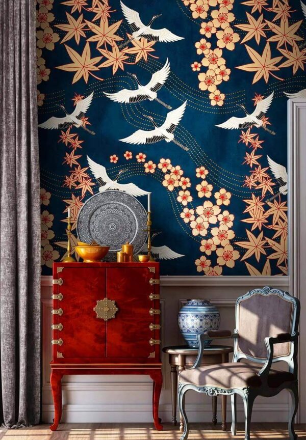 Pattern of flowers and birds u59517pig1m 600x864 - Pattern of flowers and birds - tegory