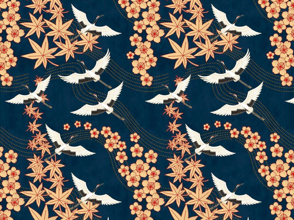 Pattern of flowers and birds u59517p 1024x768 - Pattern of flowers and birds - tegory