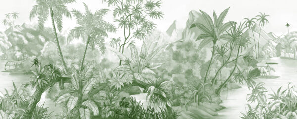 A drawing of a forest A drawing of a forest