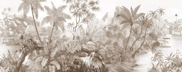 A drawing of a forest A drawing of a forest