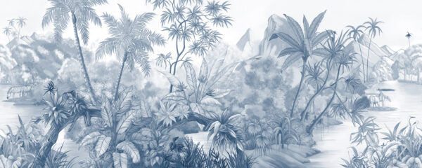 A drawing of a forest A drawing of a forest