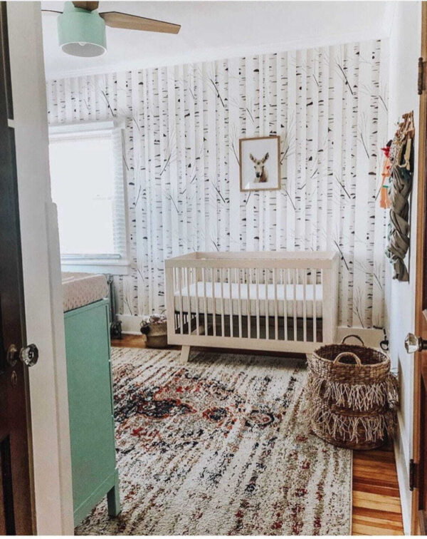 White and brown striped curtain White and brown striped curtain