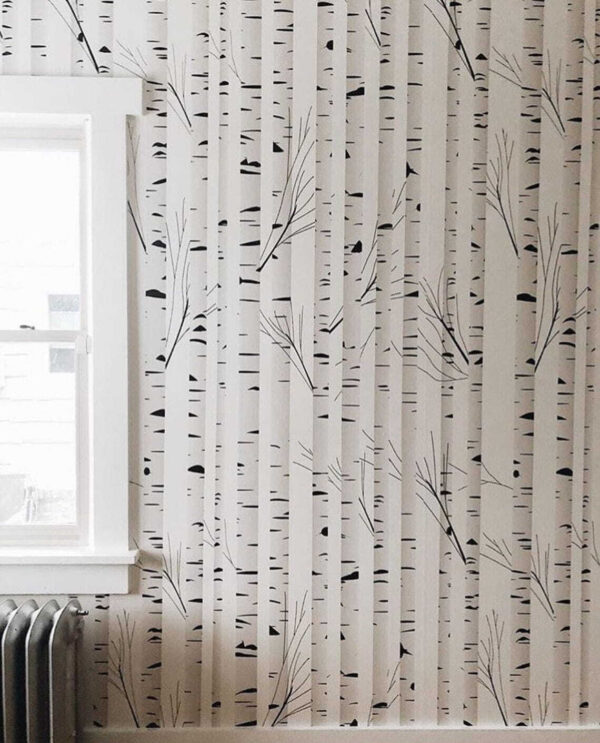 White and brown striped curtain White and brown striped curtain
