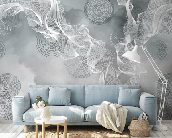 White and black swirls on a gray background u58943v2pig14 600x480 - White and black swirls on a gray background - tegory