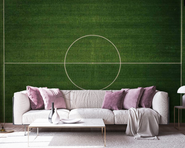 Football field with a white circle u58517pig38 600x480 - Football field with a white circle - tegory