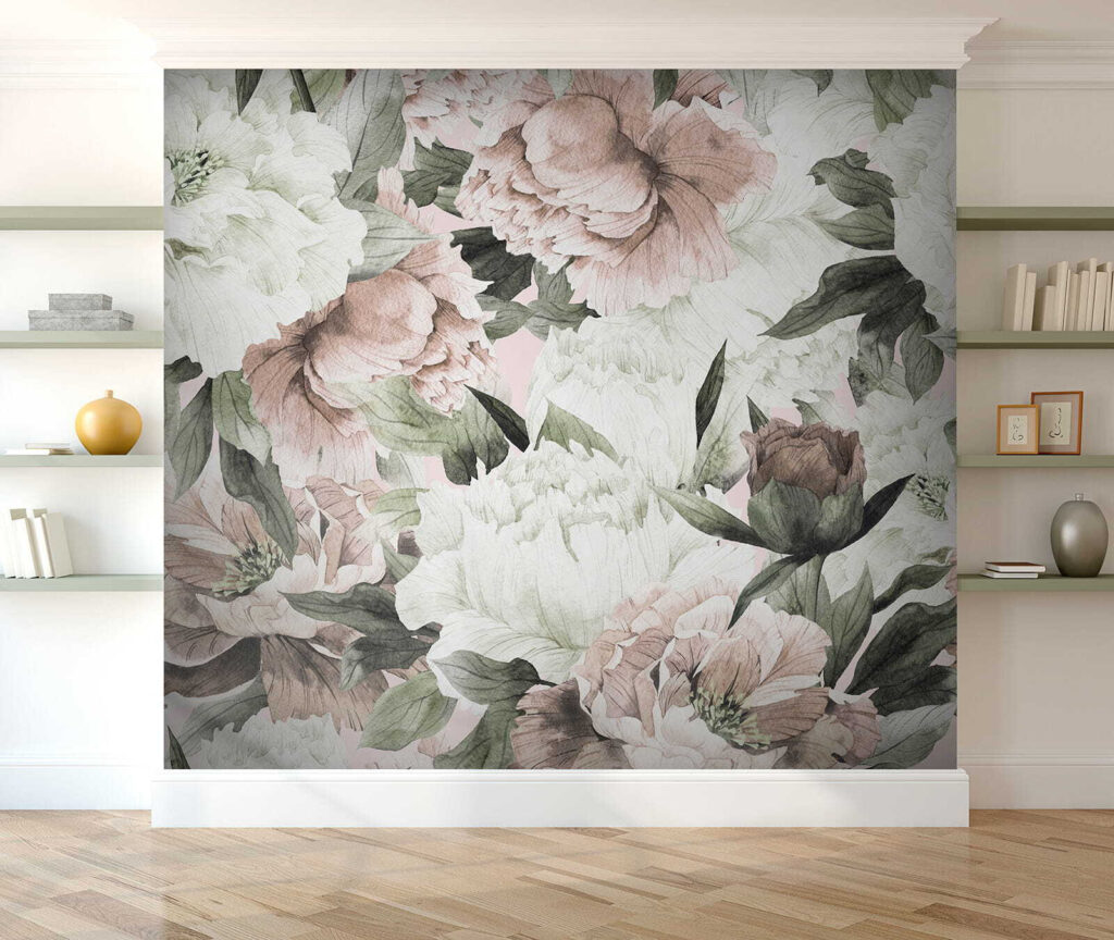 Delicate floral patterns in soft hues Delicate floral patterns in soft hues