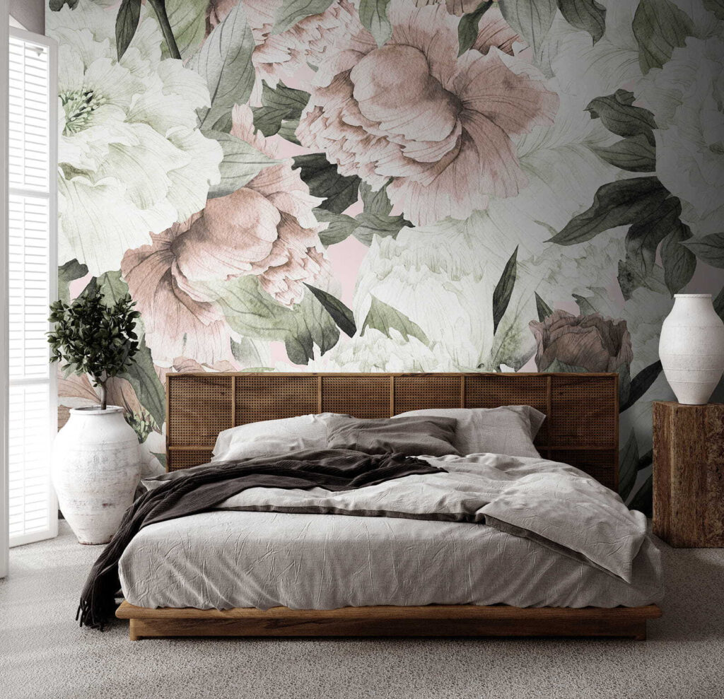 Delicate floral patterns in soft hues Delicate floral patterns in soft hues