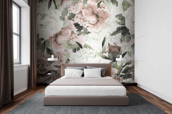 Delicate floral patterns in soft hues. Delicate floral patterns in soft hues.