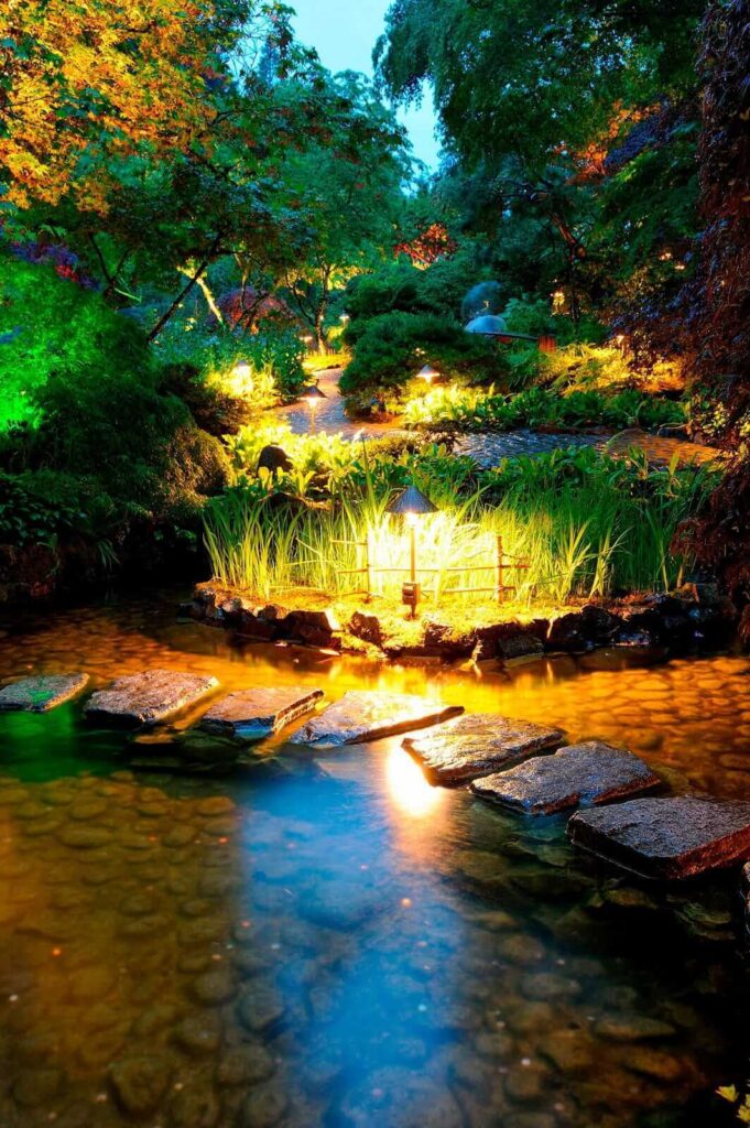 u55184p 681x1024 - Stone path in a pond with lights - tegory