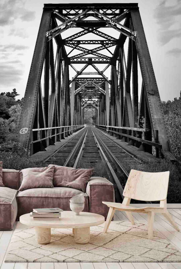 Train tracks going through a bridge u54737pig1m 600x890 - Train tracks going through a bridge - tegory