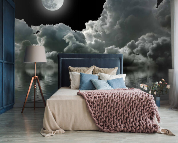 Moon over water with clouds and clouds u54519pib87 600x480 - Moon over water with clouds and clouds - tegory
