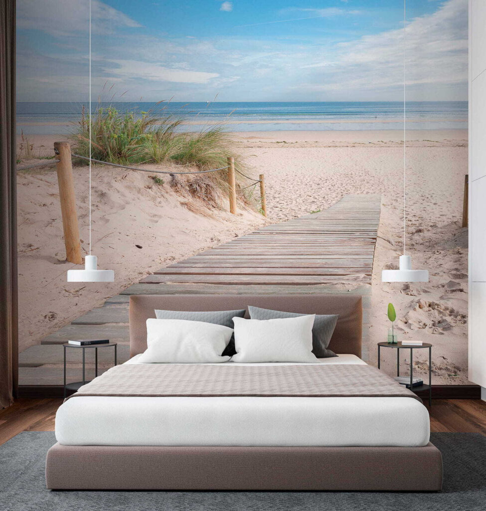 u54357pib2 975x1024 - Wooden walkway leading to a beach